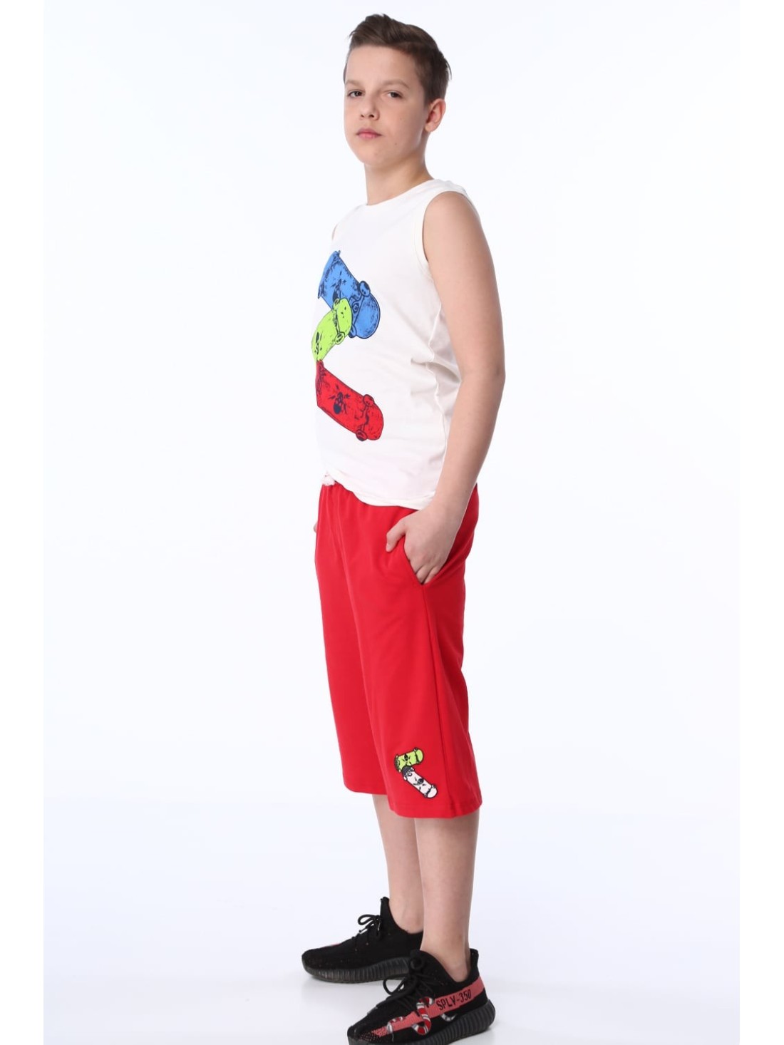 Set aus T-Shirt und Shorts für Jungen NDZ8393 – Online-Shop – Boutique